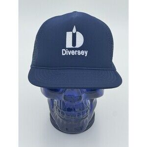 Vtg Diversey Hat Mesh Snapback Rope Trucker Promo Logo Cap 90s Speedway Brand